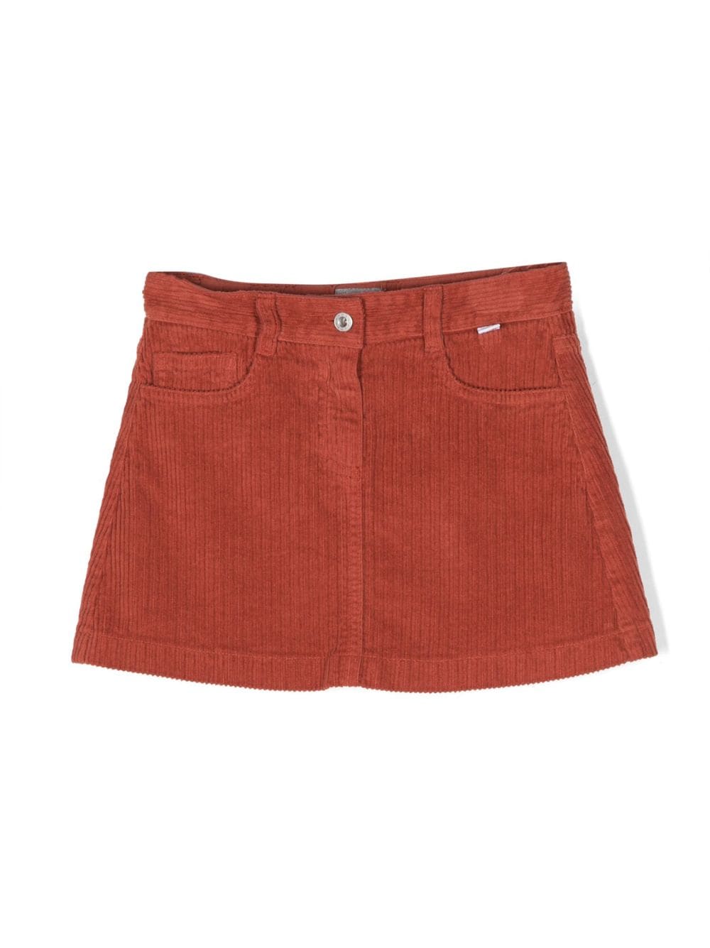 Il Gufo cotton-blend corduroy skirt - Orange von Il Gufo