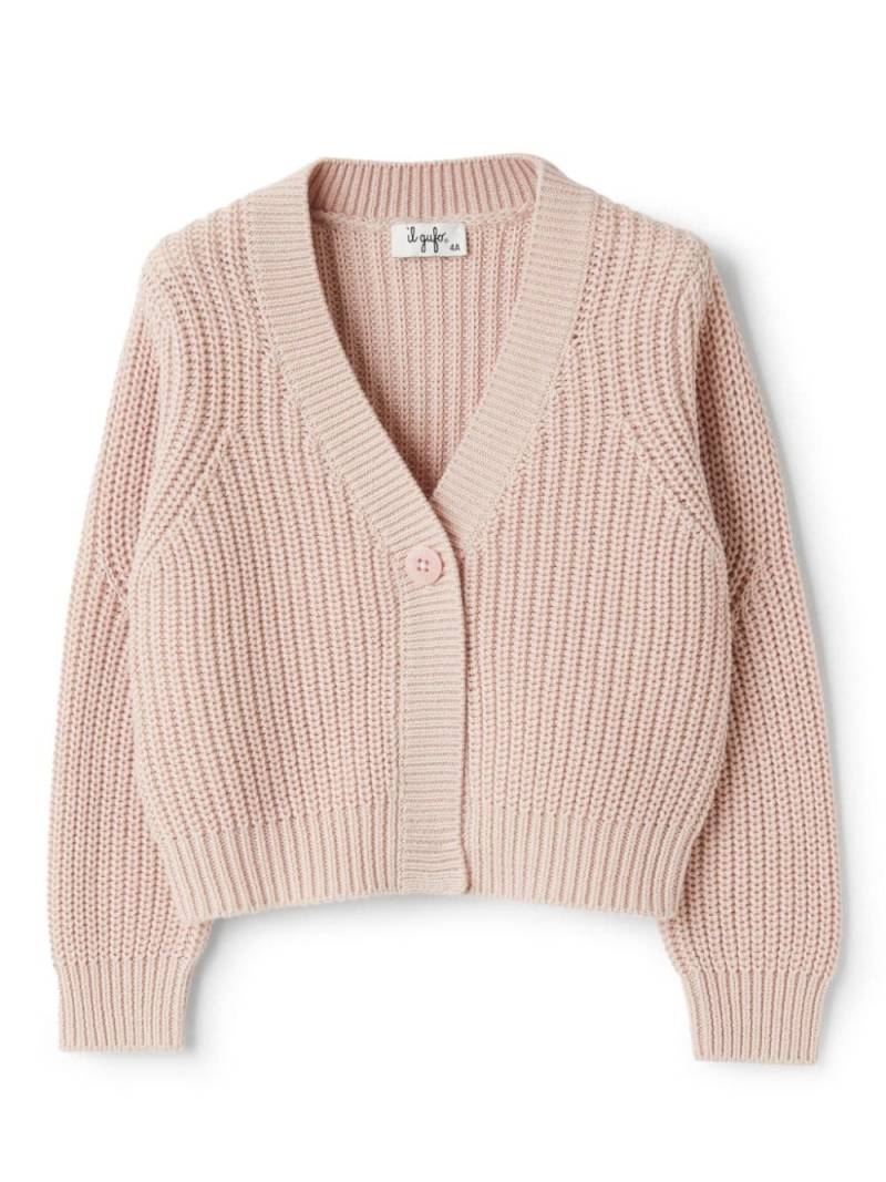 Il Gufo cotton cardigan - Pink von Il Gufo