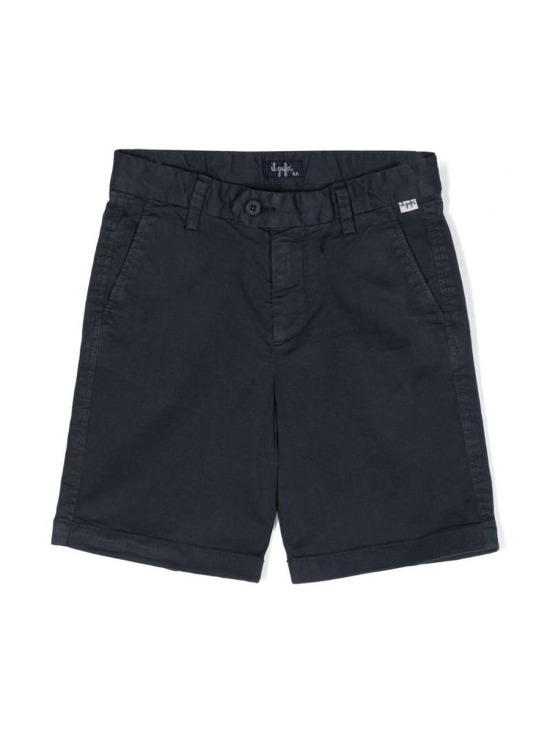 Il Gufo cotton chino shorts - Blue von Il Gufo