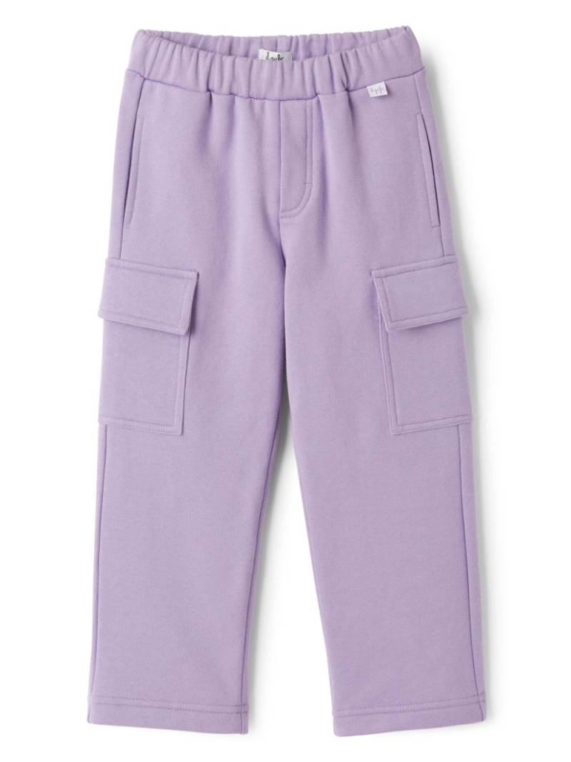 Il Gufo cotton straight-leg trousers - Purple von Il Gufo