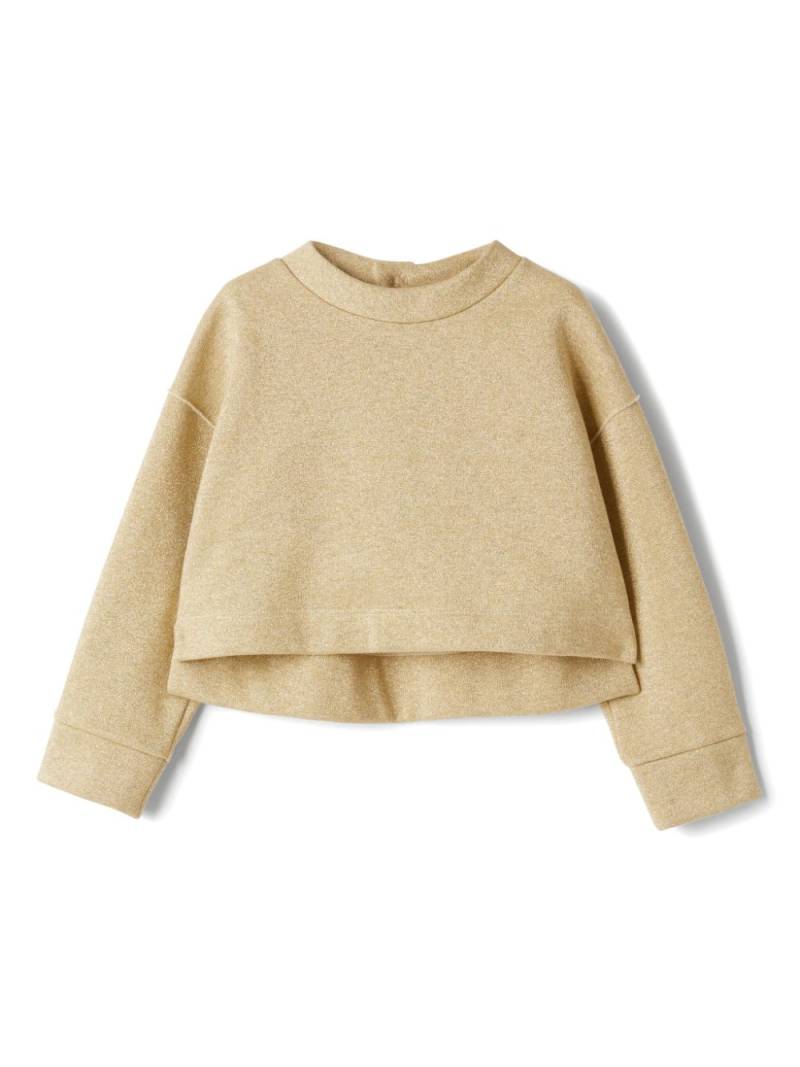 Il Gufo cropped sweatshirt - Neutrals von Il Gufo