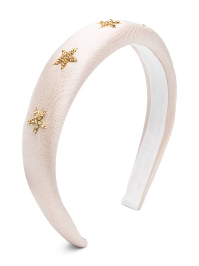 Il Gufo crystal-embellished headband - Neutrals von Il Gufo