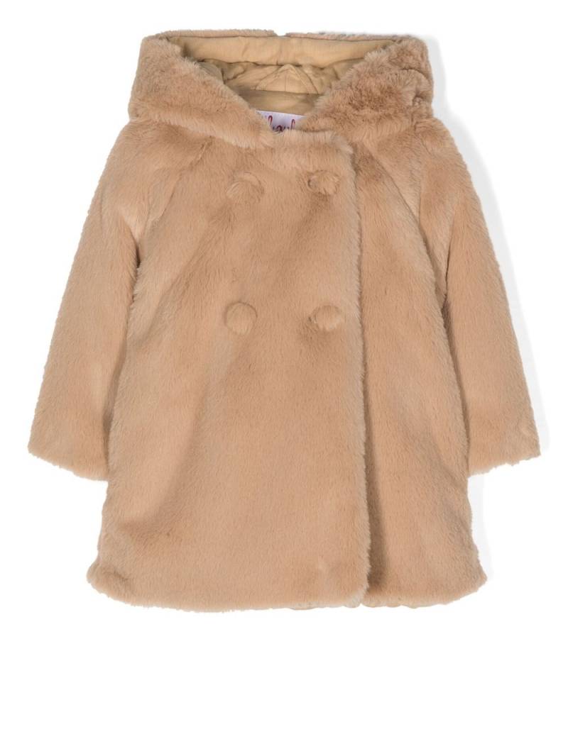 Il Gufo double-breasted faux-fur coat - Brown von Il Gufo