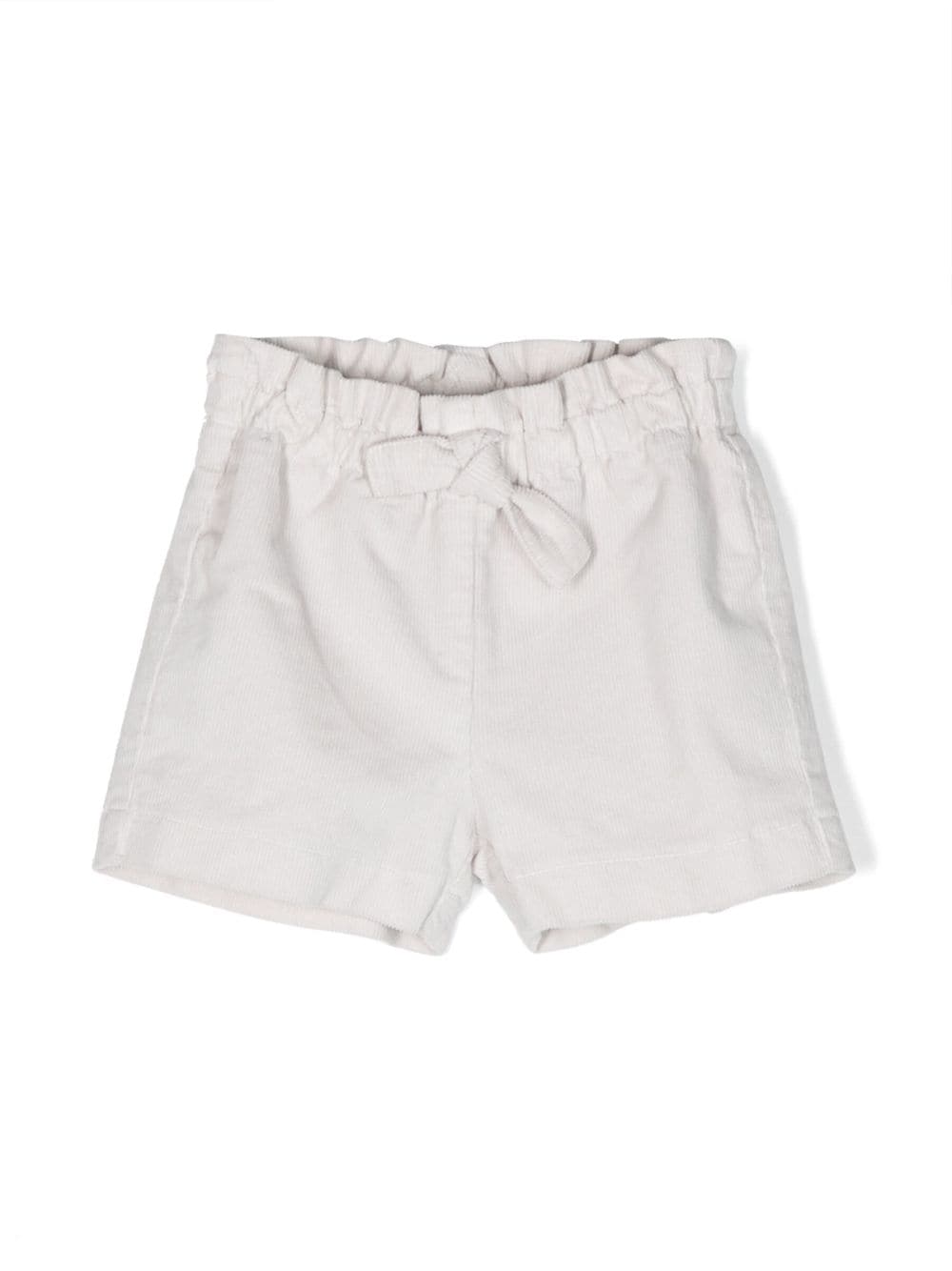 Il Gufo drawstring ribbed shorts - Grey von Il Gufo