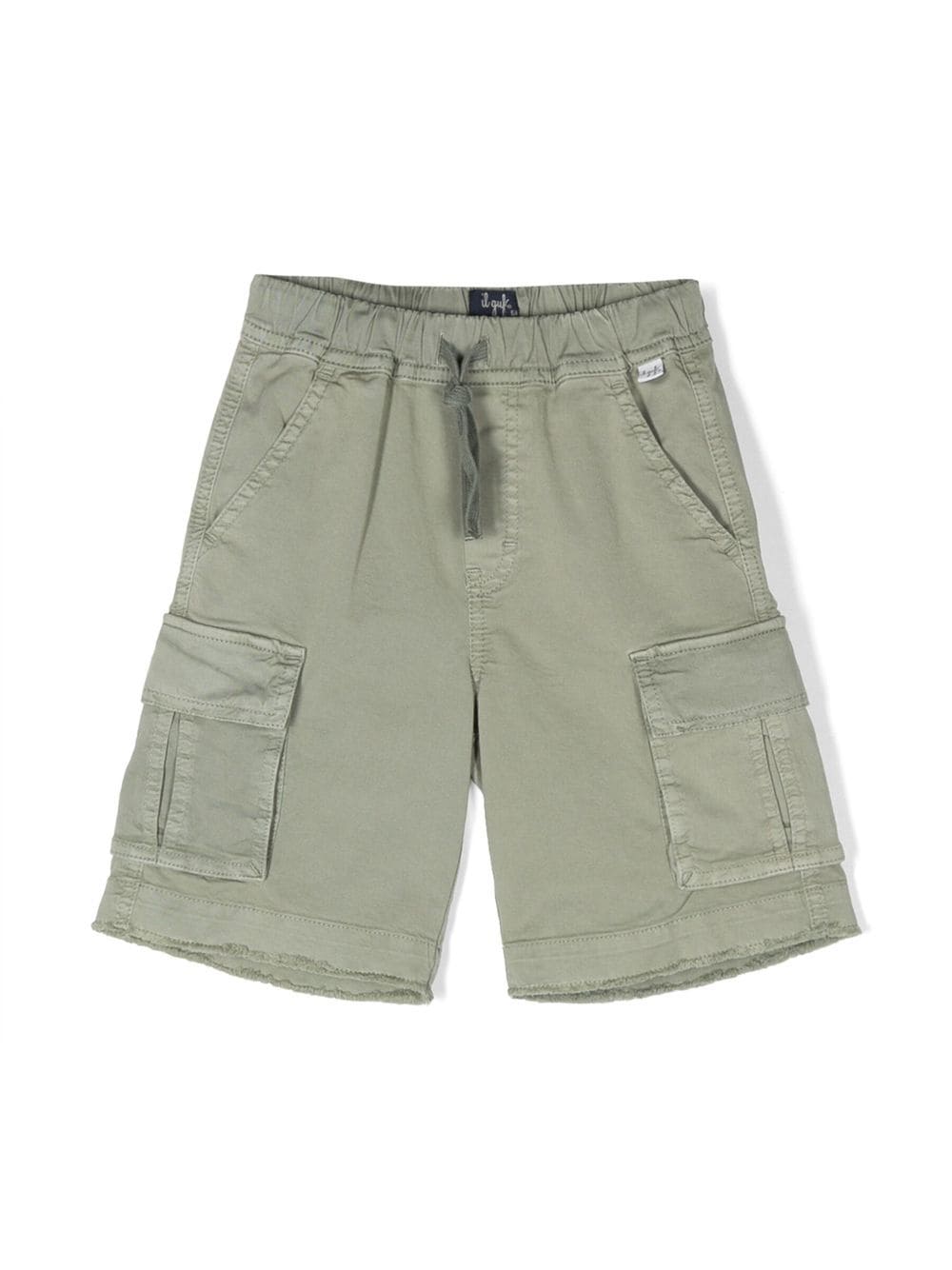 Il Gufo drawstring-waist cotton cargo shorts - Green von Il Gufo