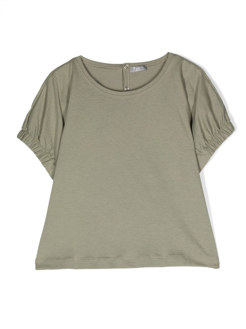 Il Gufo elastic sleeve hem T-shirt - Green von Il Gufo