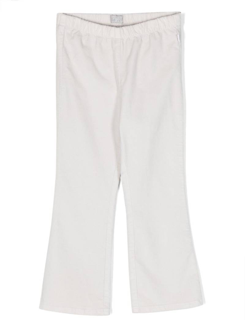 Il Gufo elastic-waist flared trousers - Grey von Il Gufo