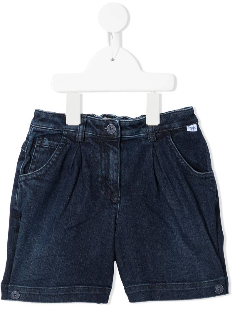 Il Gufo elasticated denim shorts - Blue von Il Gufo