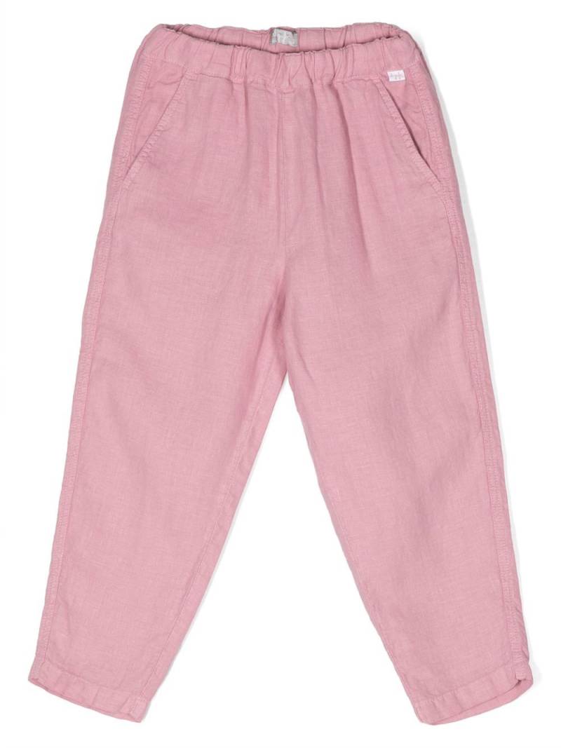 Il Gufo elasticated-waist straight trousers - Pink von Il Gufo