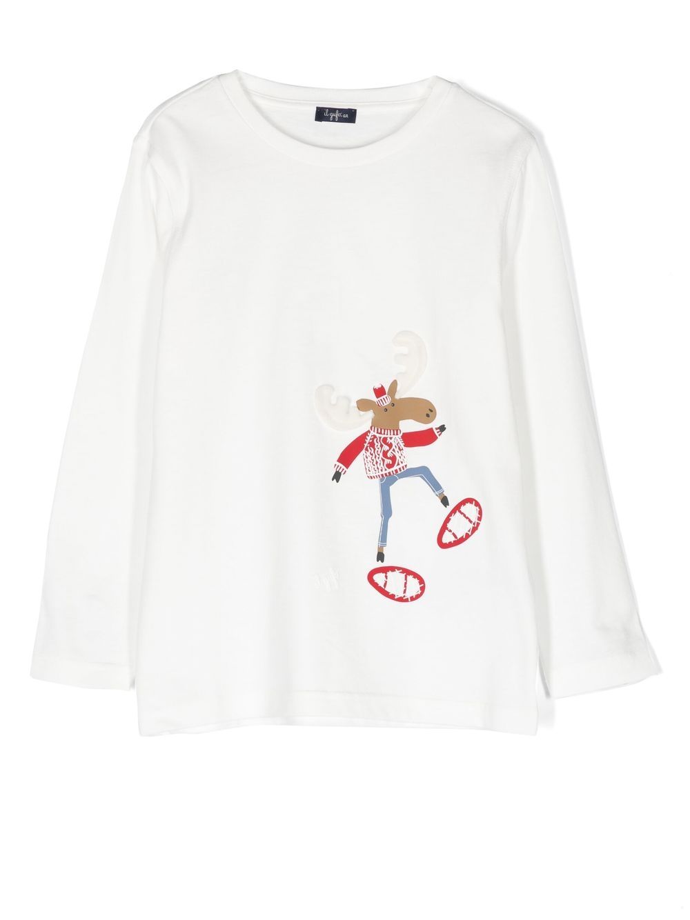 Il Gufo embroidered long-sleeved T-shirt - White von Il Gufo