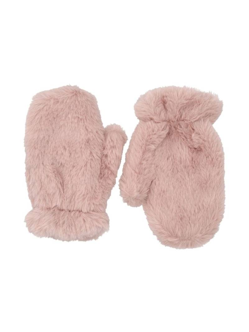 Il Gufo faux-fur mittens - Pink von Il Gufo