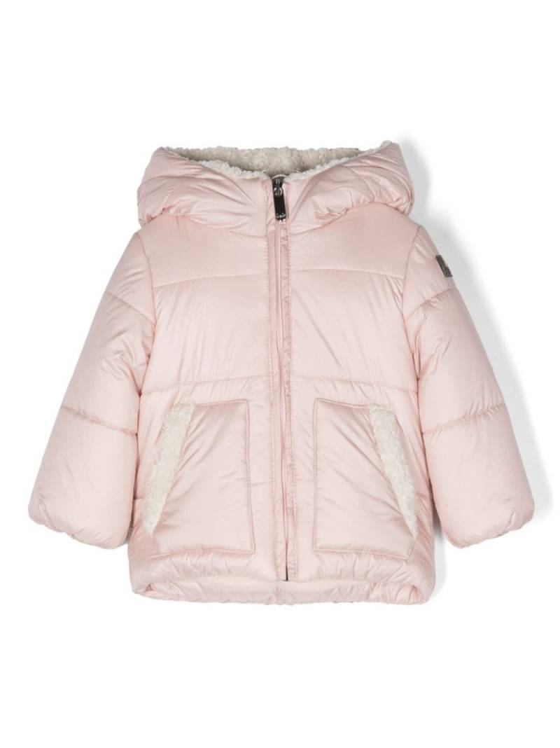 Il Gufo faux-shearling-lining hooded padded jacket - Pink von Il Gufo