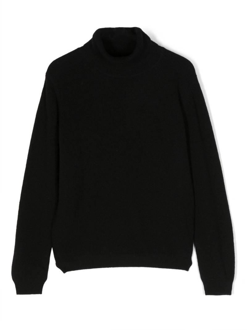 Il Gufo fine-knit roll-neck jumper - Black von Il Gufo