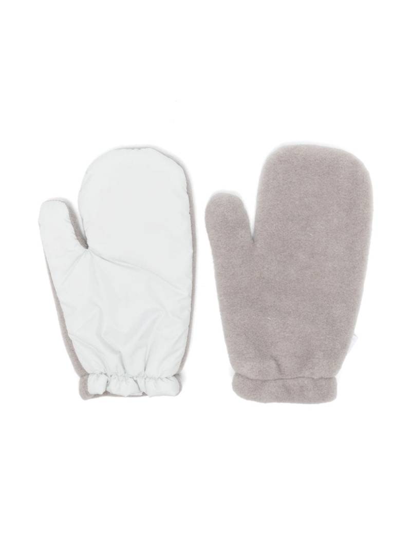 Il Gufo fleece mittens - Grey von Il Gufo