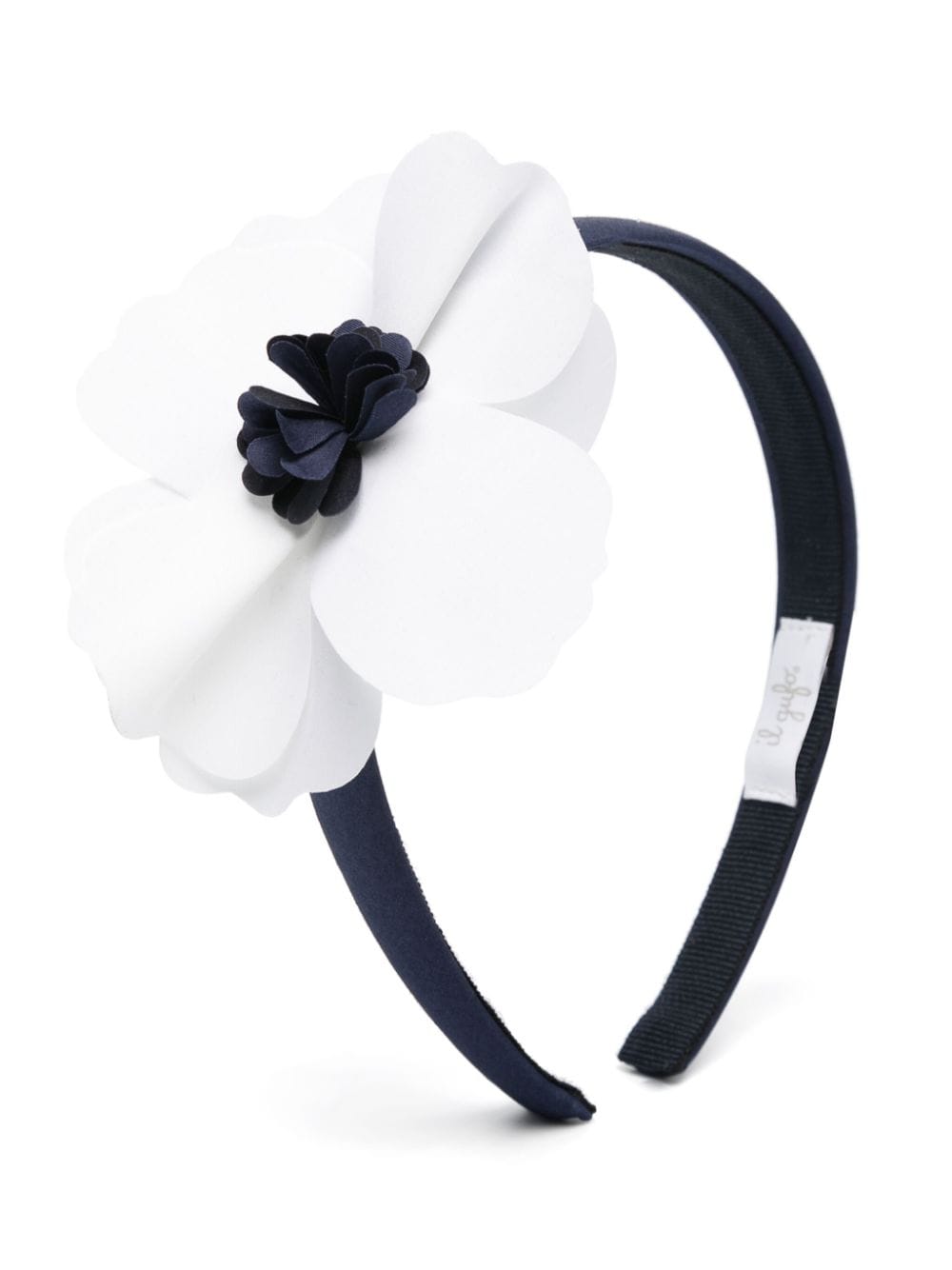 Il Gufo floral-appliqué hairband - Blue von Il Gufo