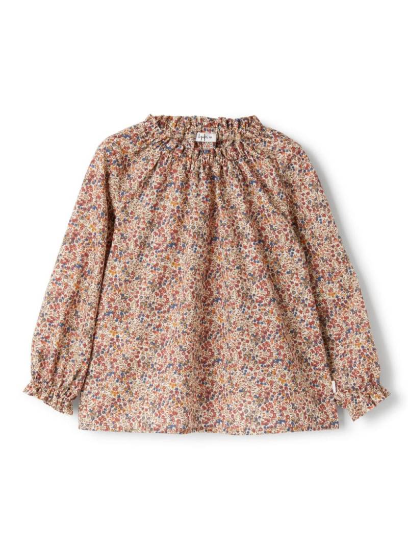 Il Gufo floral-print blouse - Neutrals von Il Gufo