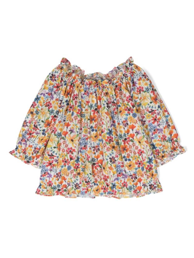 Il Gufo floral-print cotton blouse - Yellow von Il Gufo