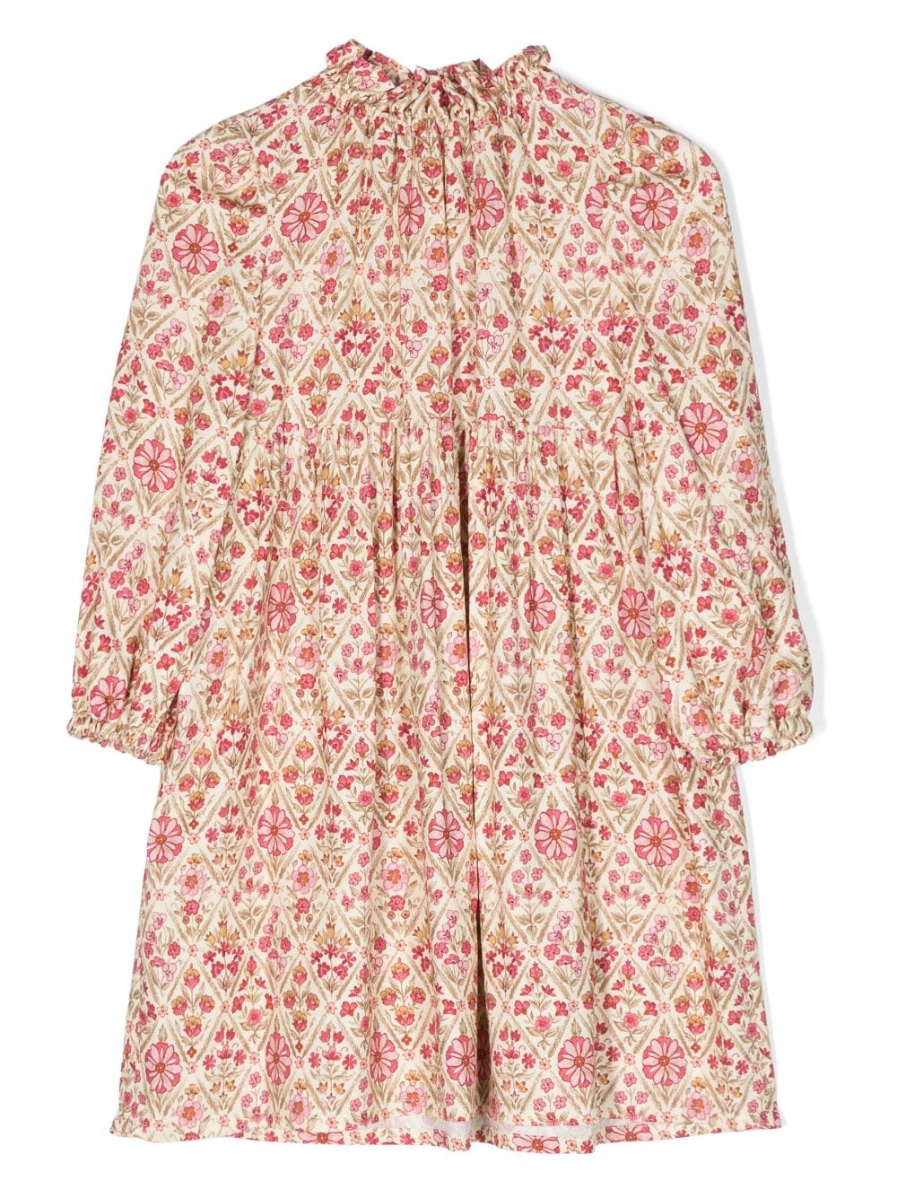 Il Gufo floral-print flared dress - Neutrals von Il Gufo