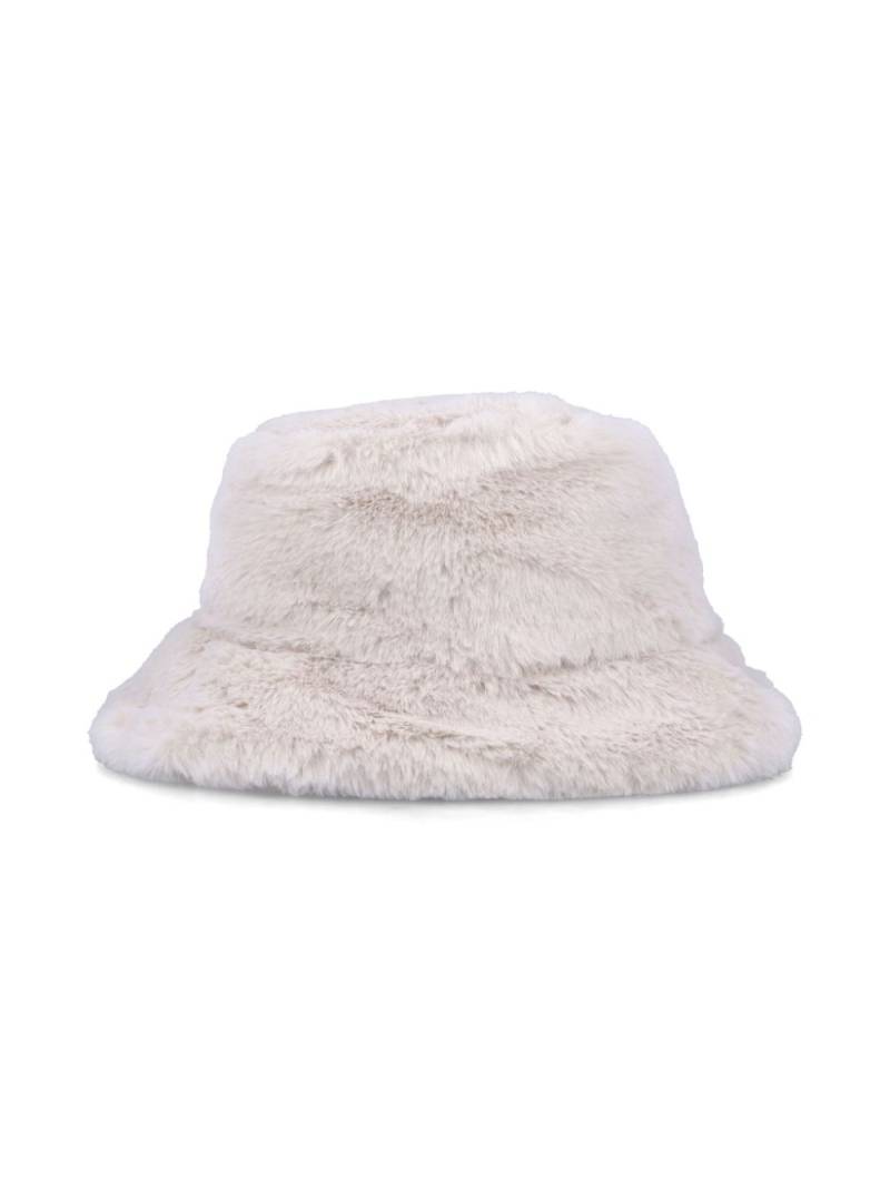 Il Gufo fur bucket hat - White von Il Gufo