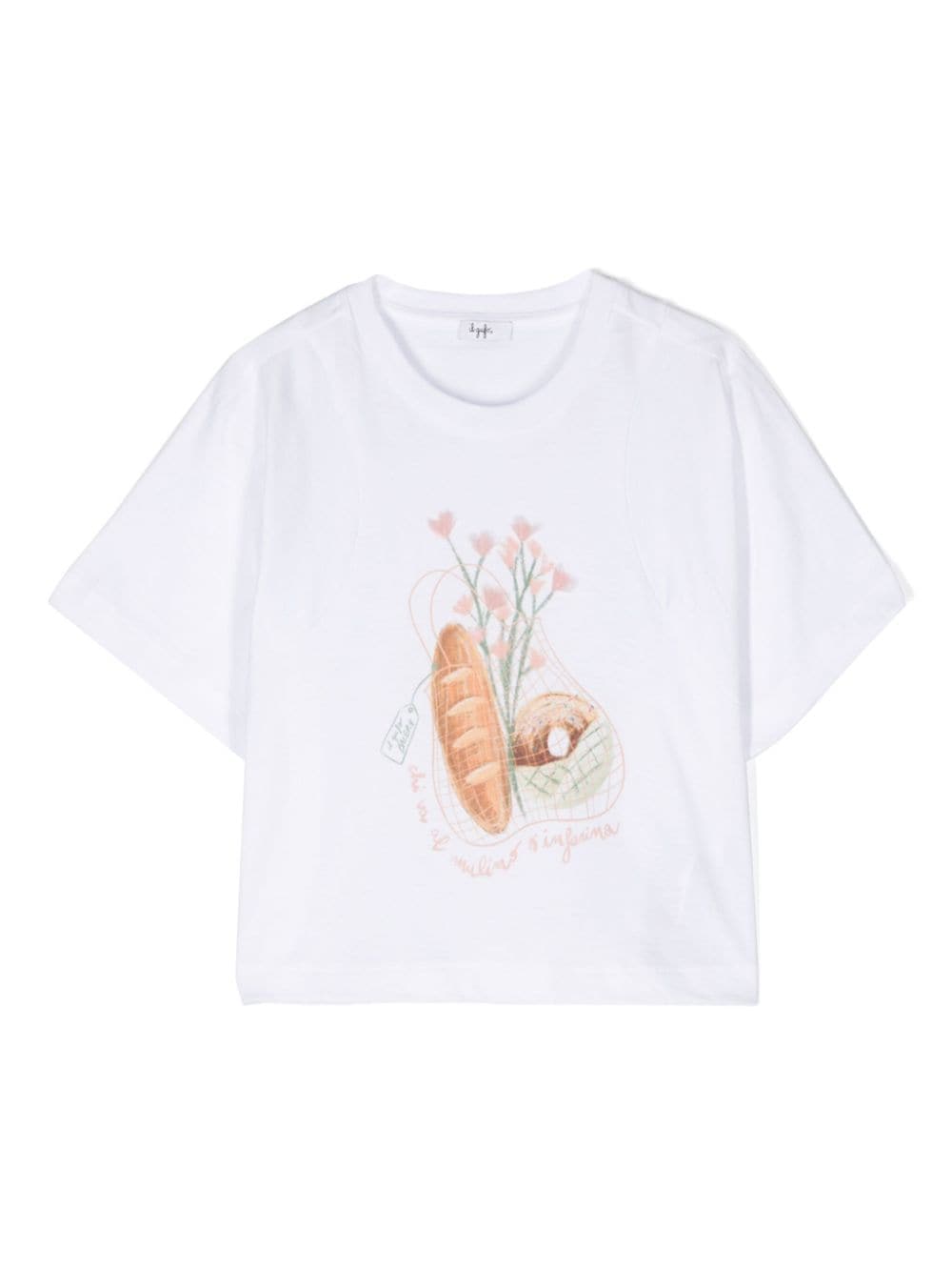 Il Gufo graphic-print cotton T-shirt - White von Il Gufo