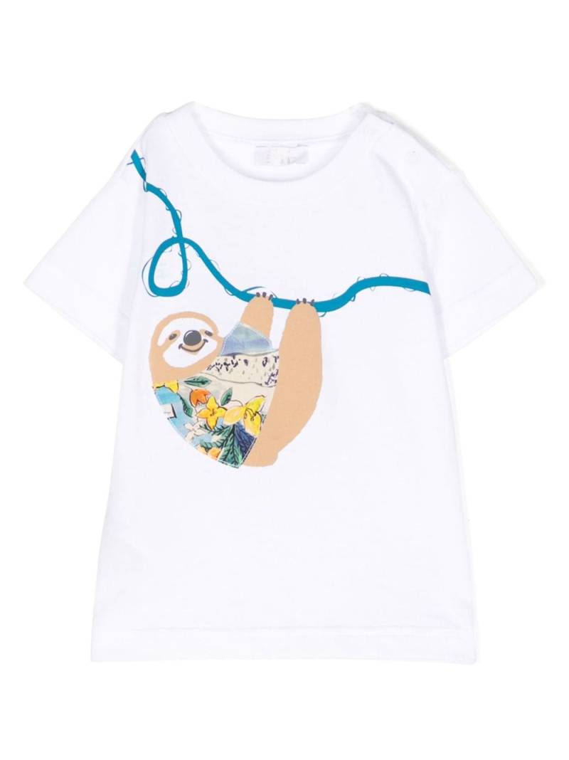 Il Gufo graphic-print cotton T-shirt - White von Il Gufo