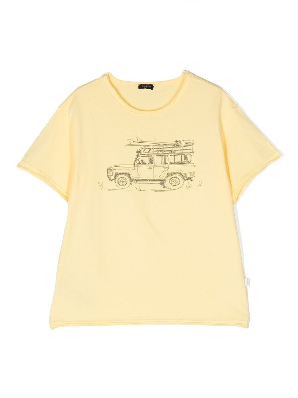 Il Gufo graphic-print cotton T-shirt - Yellow von Il Gufo