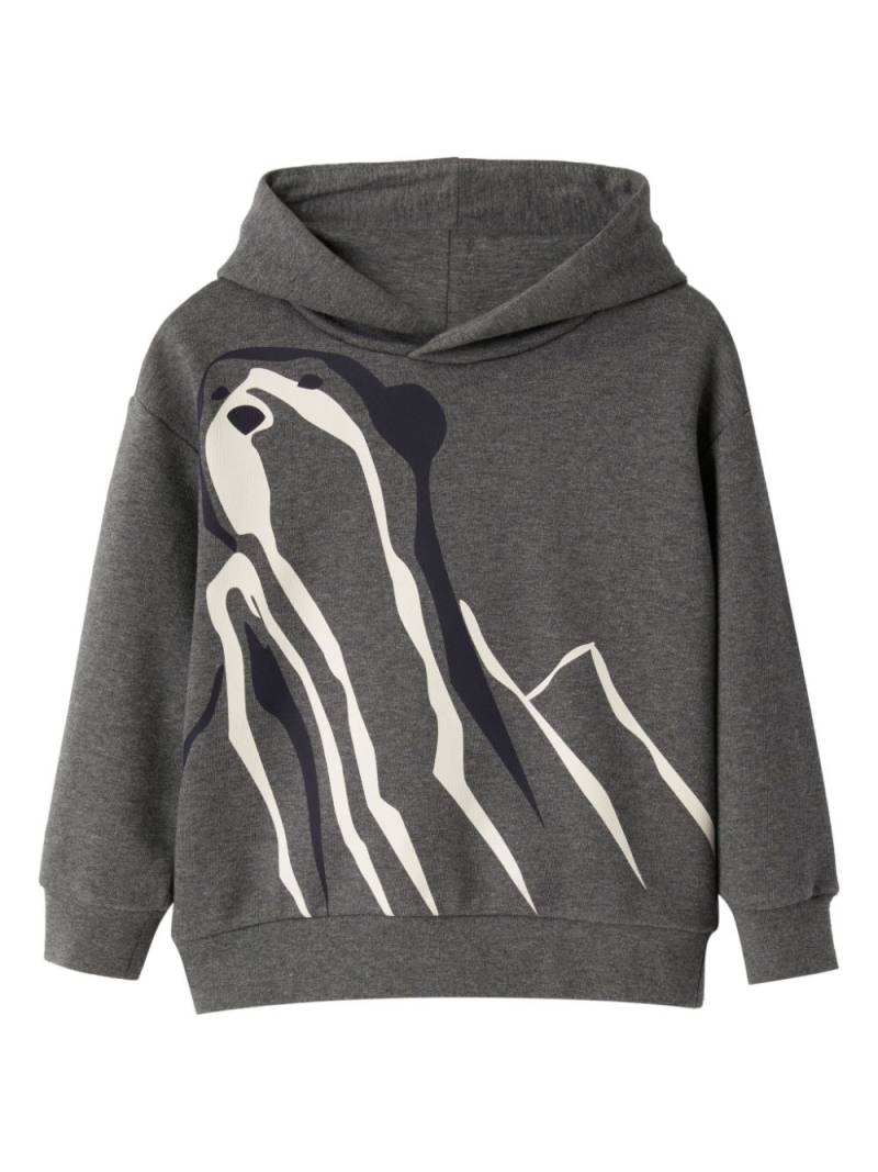 Il Gufo graphic-print cotton sweatshirt - Grey von Il Gufo