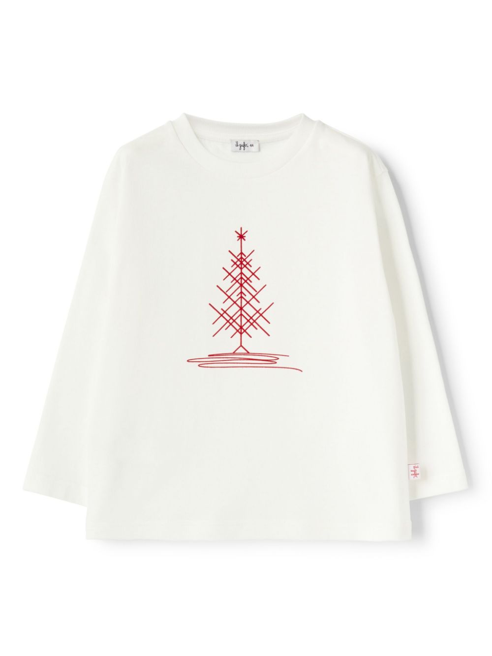 Il Gufo graphic-print cotton sweatshirt - White von Il Gufo