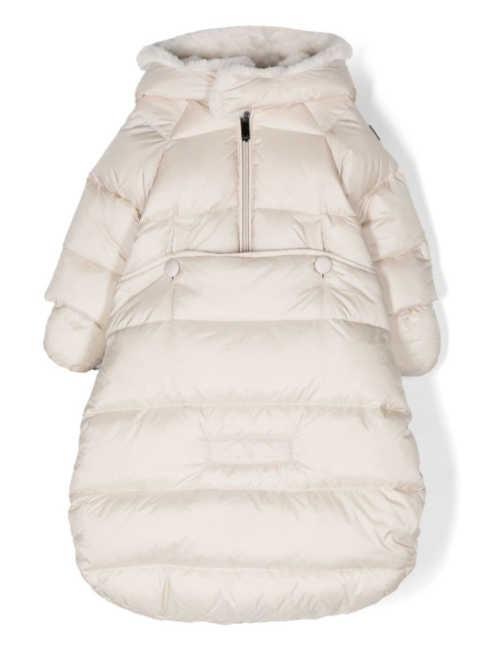 Il Gufo half-zip hooded snowsuit - Neutrals von Il Gufo