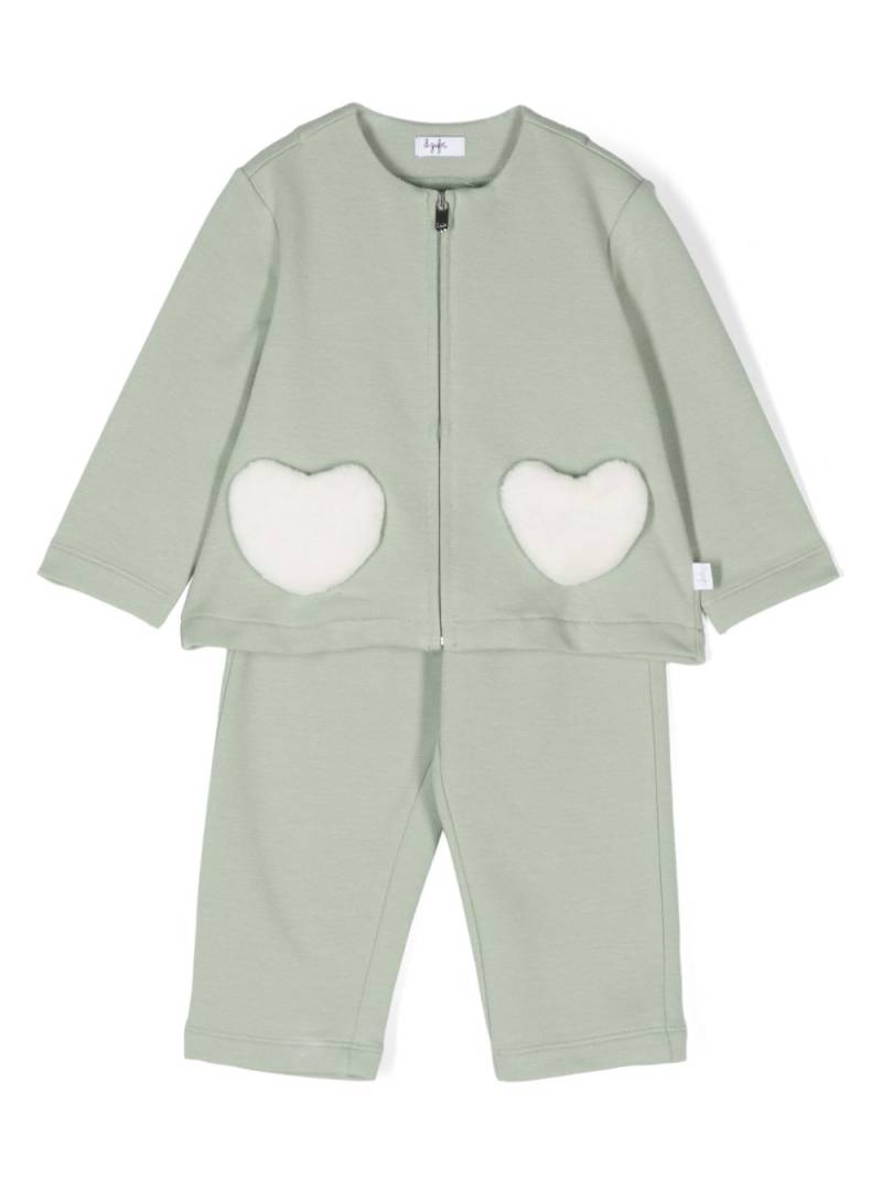 Il Gufo heart-pockets tracksuit - Green von Il Gufo