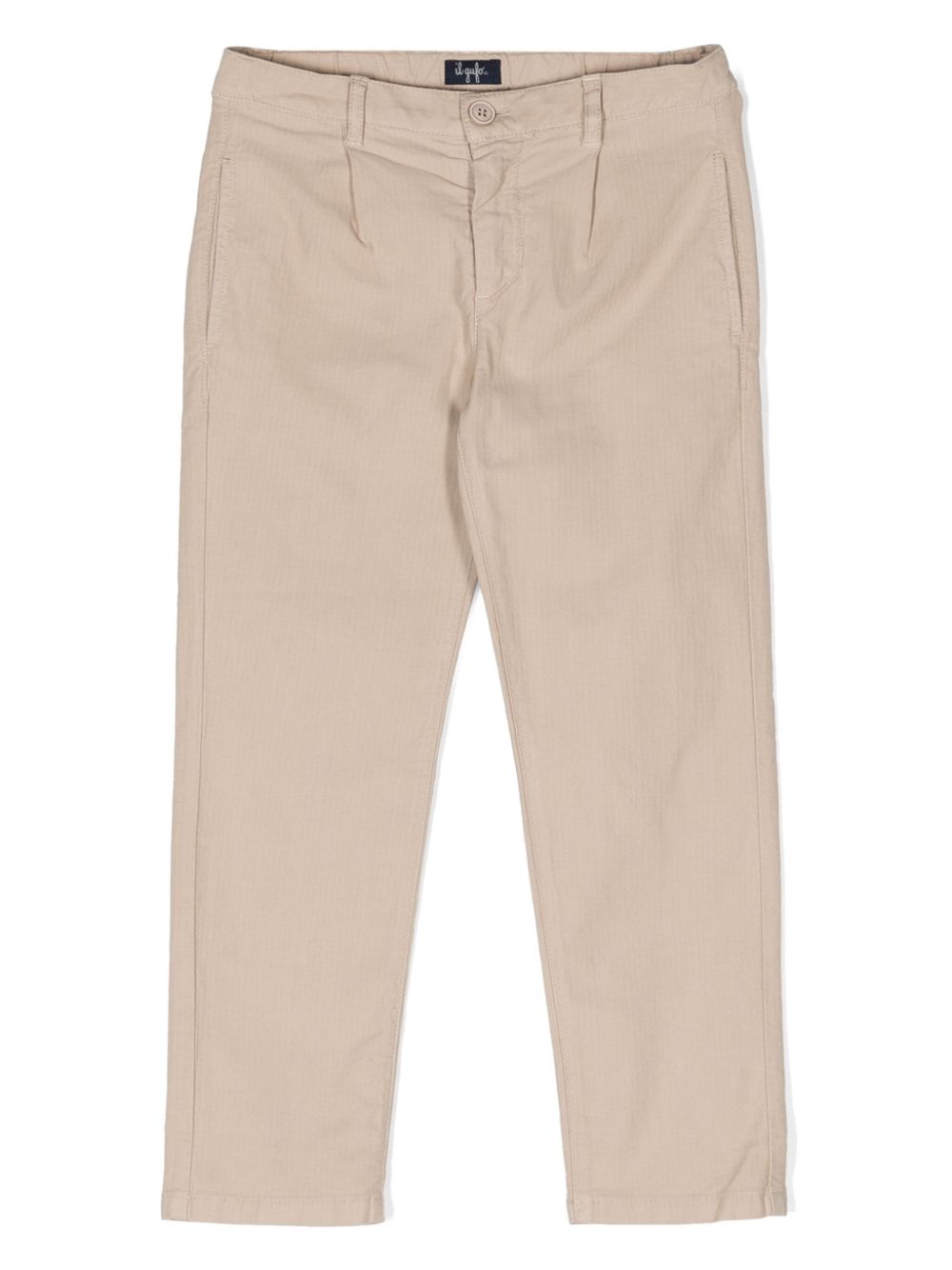 Il Gufo herringbone smart trousers - Neutrals von Il Gufo