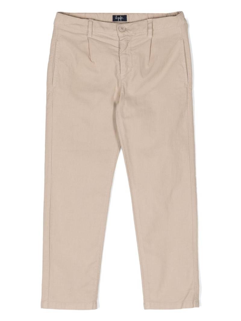 Il Gufo herringbone smart trousers - Neutrals von Il Gufo