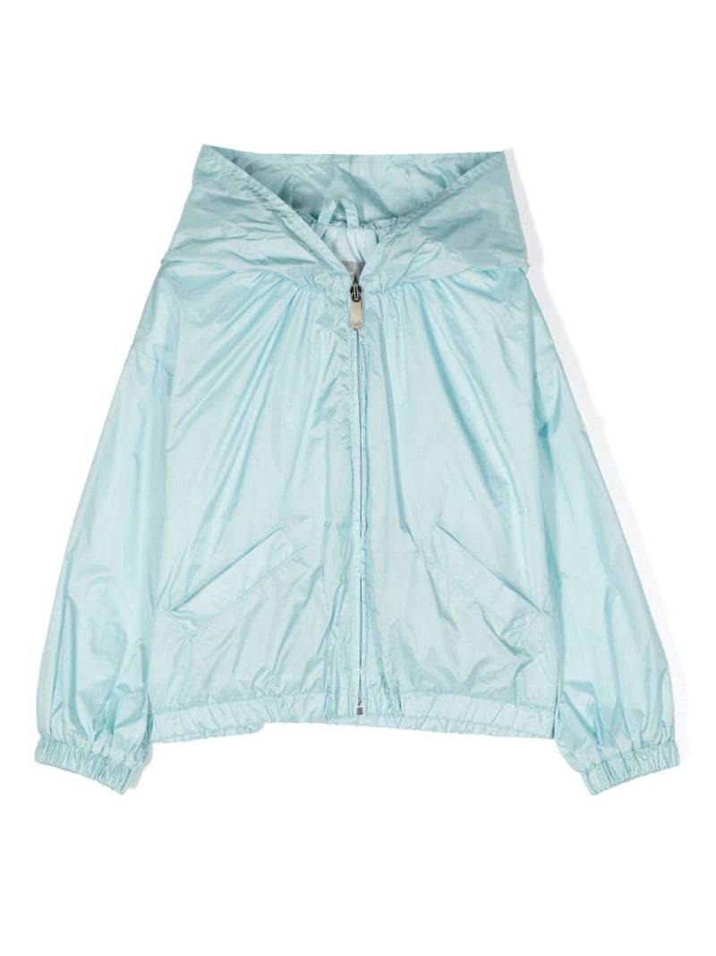 Il Gufo hooded rainwear jacket - Blue von Il Gufo