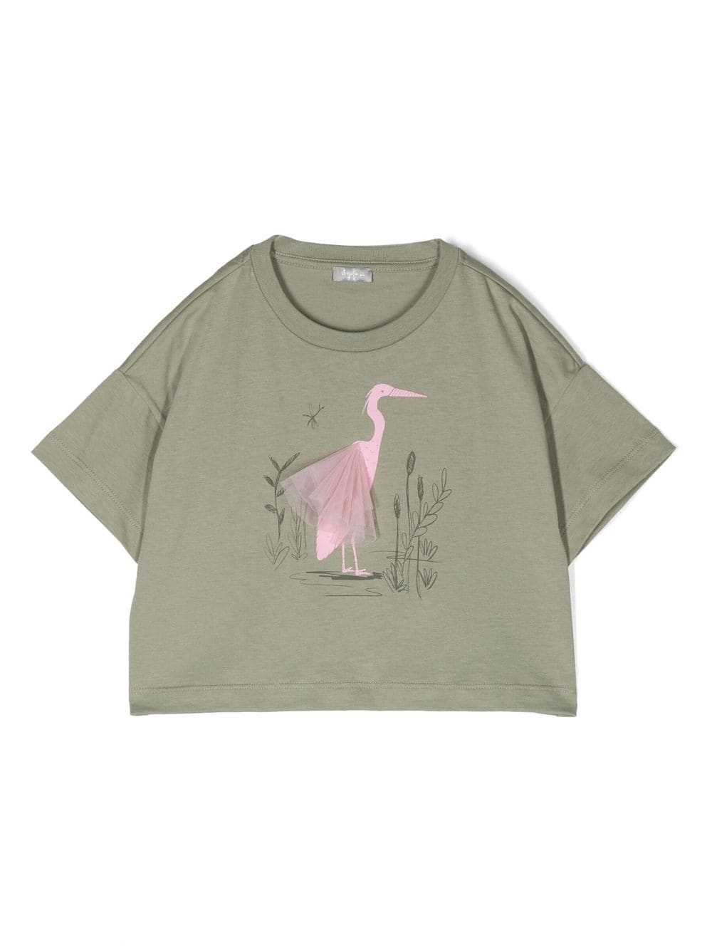 Il Gufo illustration-print short-sleeve T-shirt - Green von Il Gufo