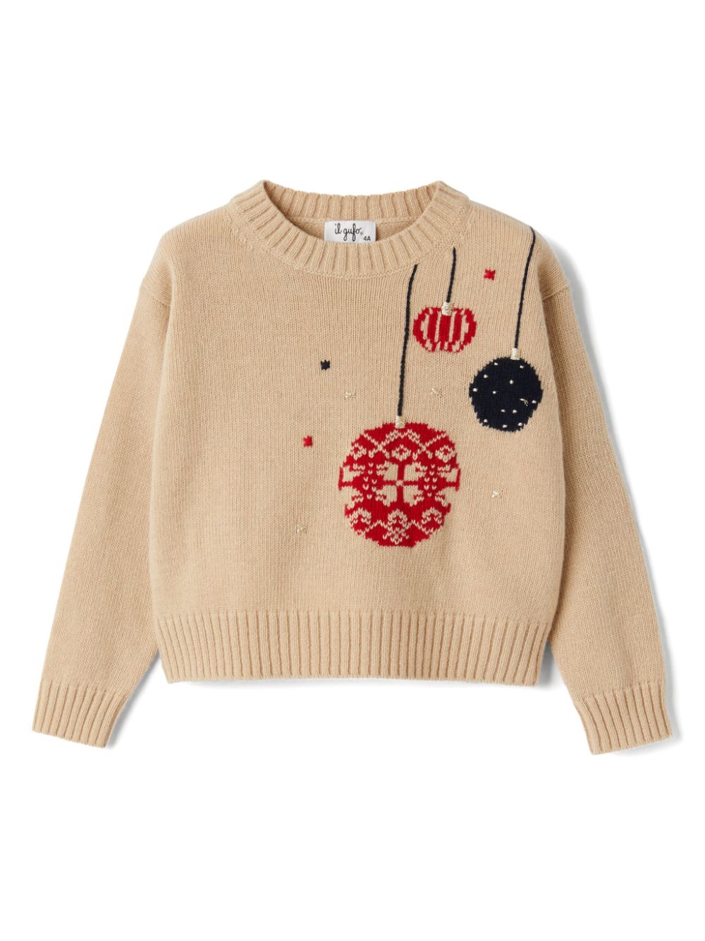 Il Gufo intarsia-knit jumper - Neutrals von Il Gufo