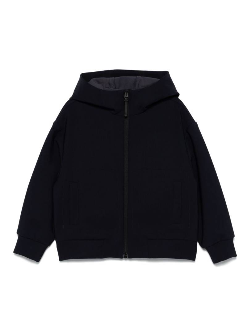 Il Gufo jersey zip-up hoodie - Blue von Il Gufo