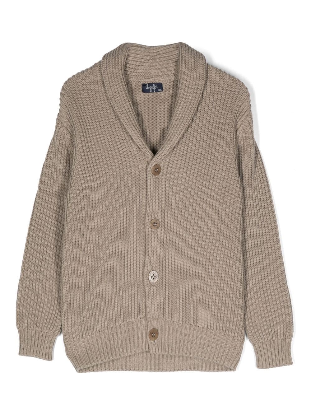 Il Gufo knit button-up cardigan - Neutrals von Il Gufo