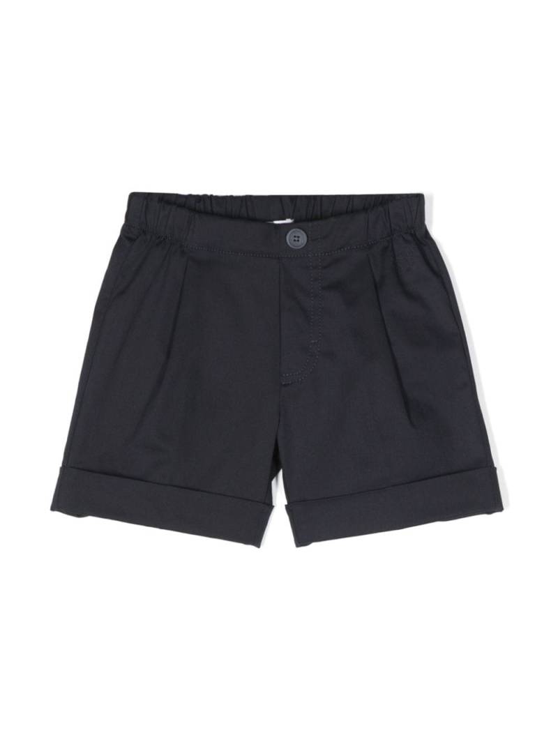 Il Gufo pleat-detail tailored shorts - Blue von Il Gufo