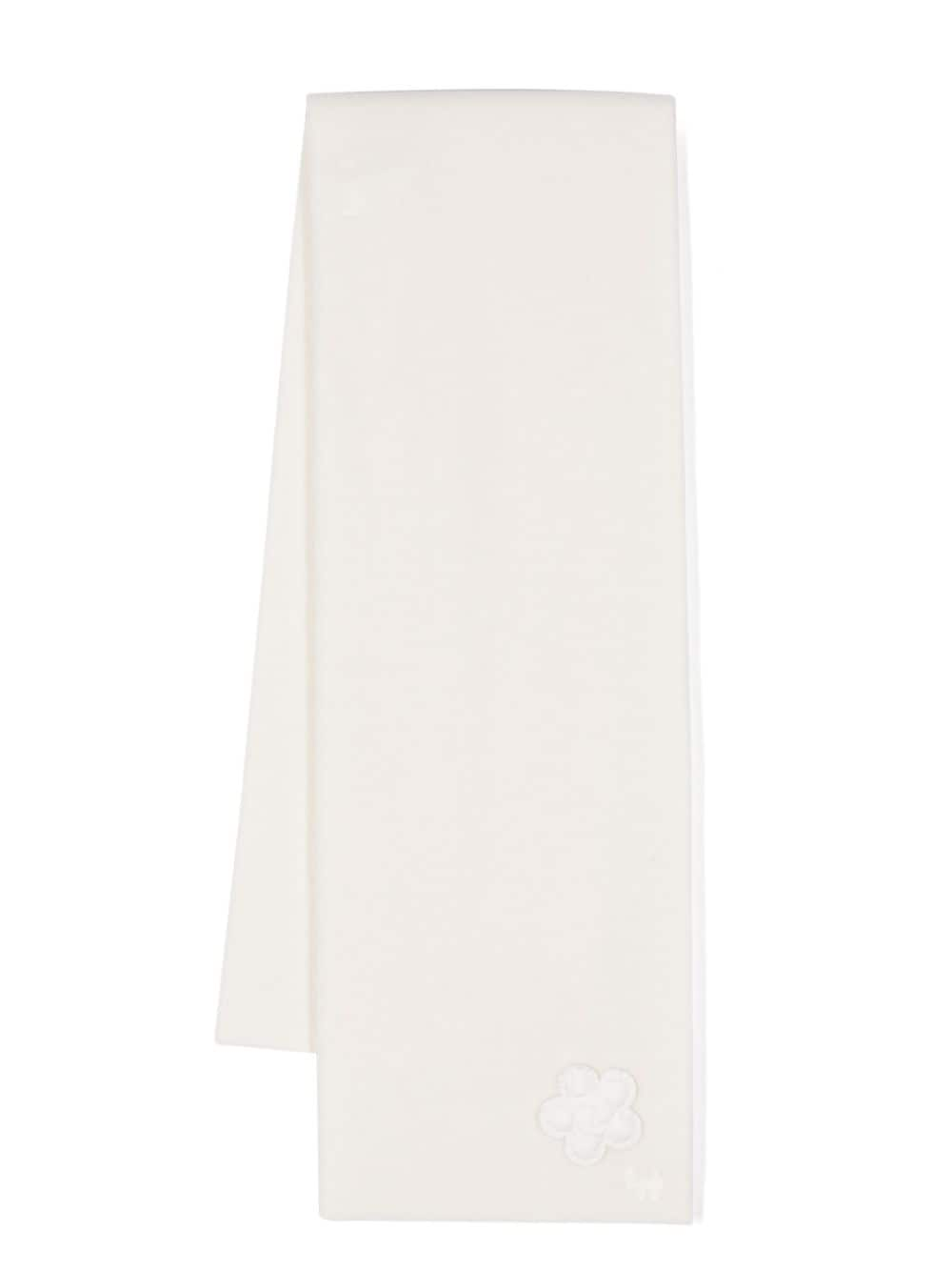 Il Gufo logo-embroidered scarf - White von Il Gufo