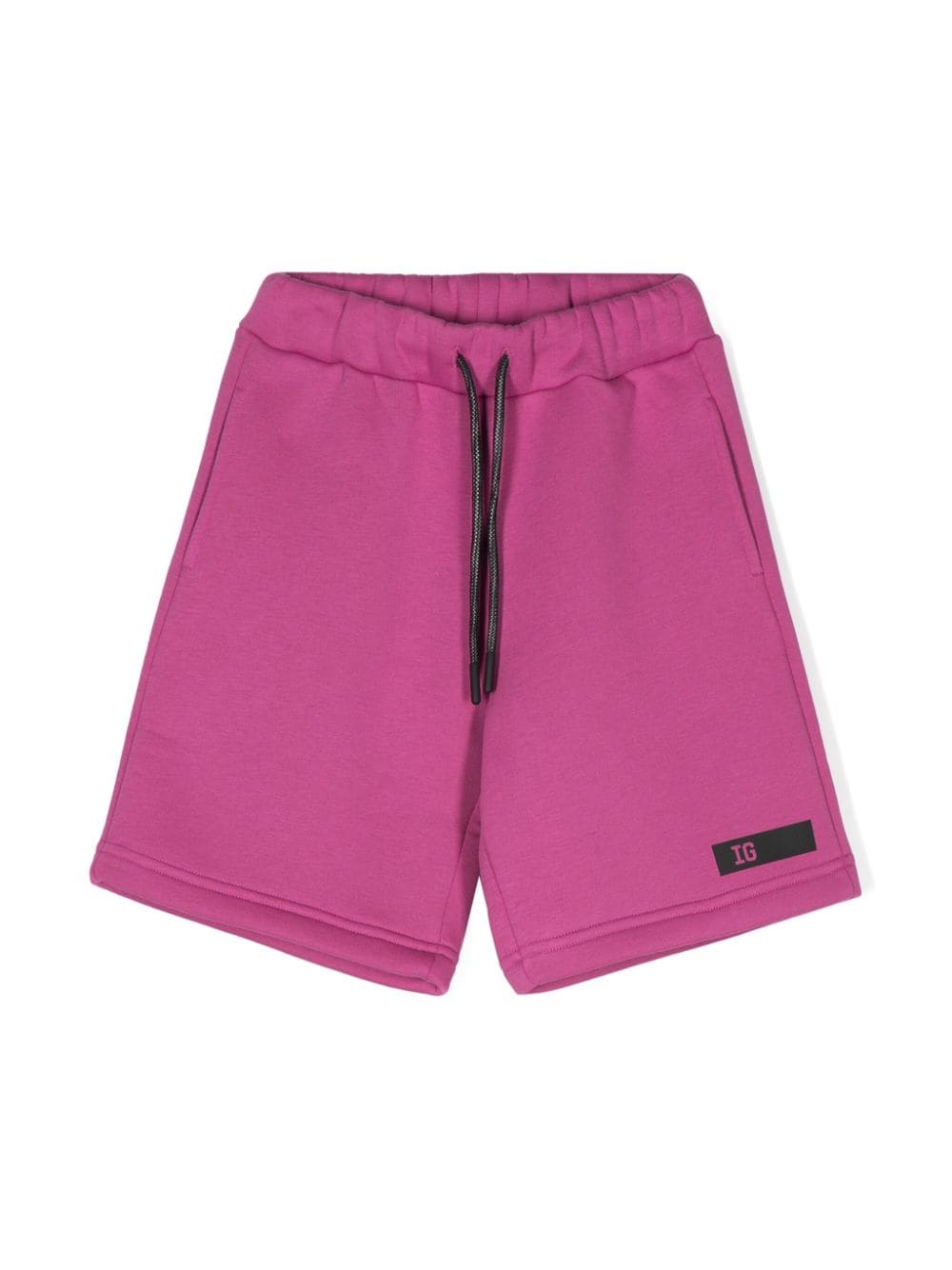 Il Gufo logo-print track shorts - Purple von Il Gufo