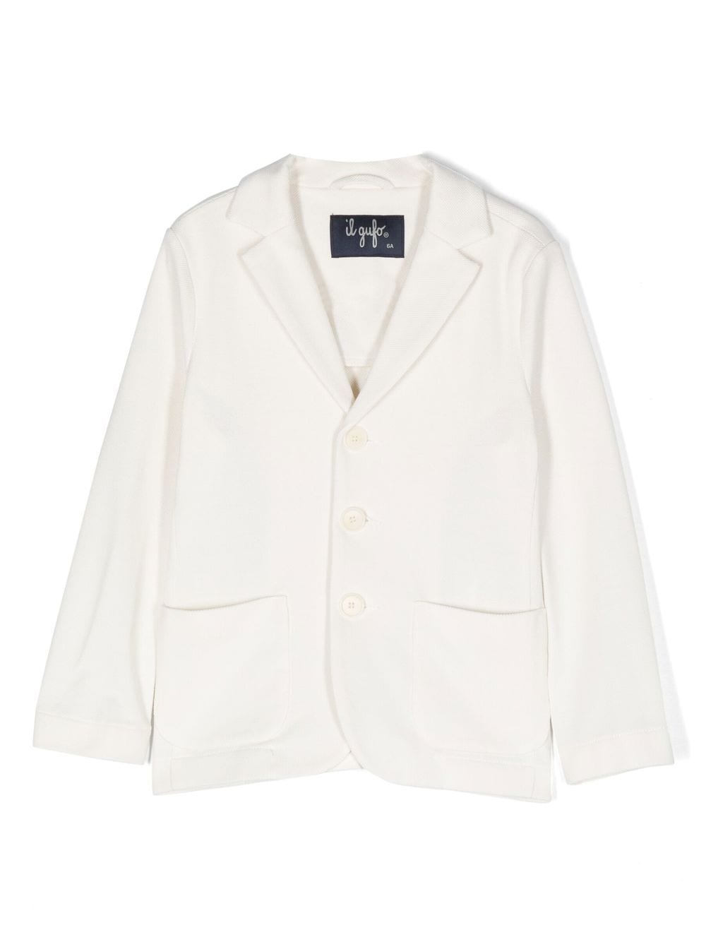 Il Gufo notched-collar single-breasted blazer - White von Il Gufo