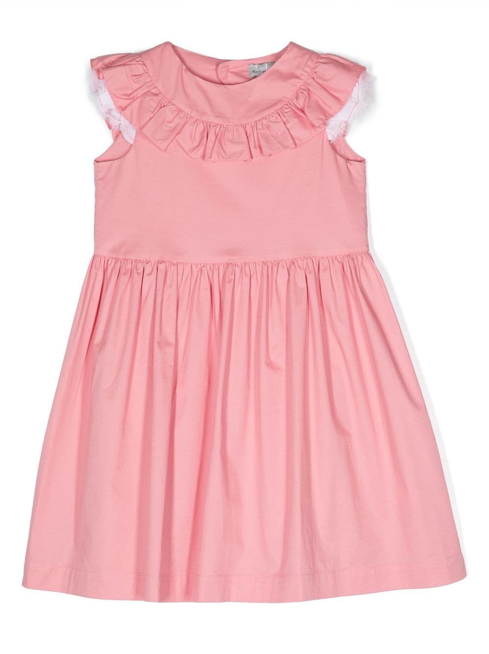 Il Gufo open-back ruffle collar dress - Pink von Il Gufo