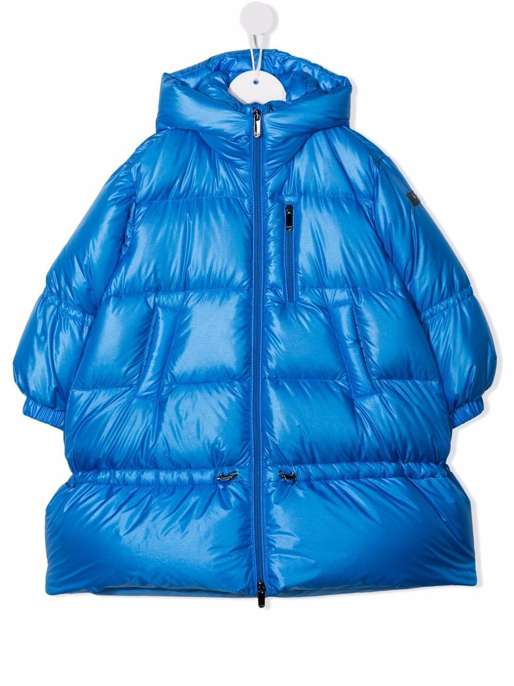 Il Gufo oversized hooded down jacket - Blue von Il Gufo