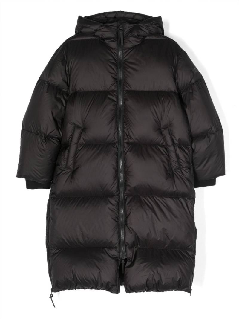 Il Gufo padded hooded coat - Black von Il Gufo