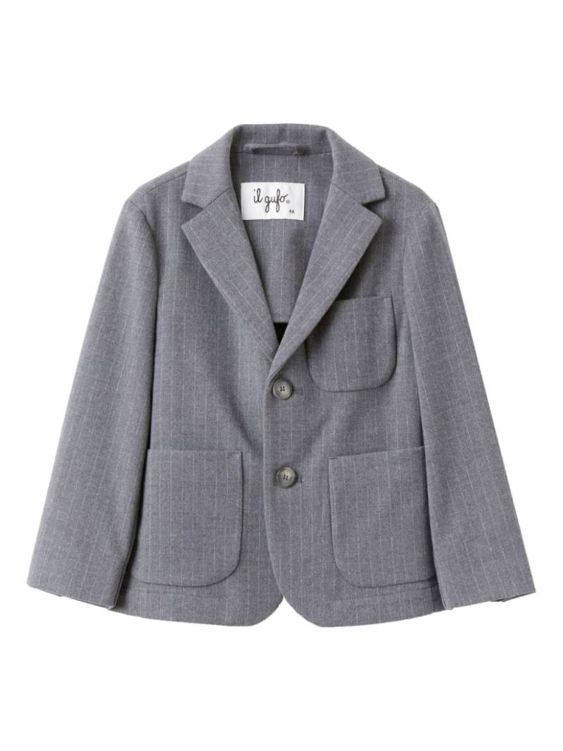 Il Gufo pinstripe-print blazer - Grey von Il Gufo