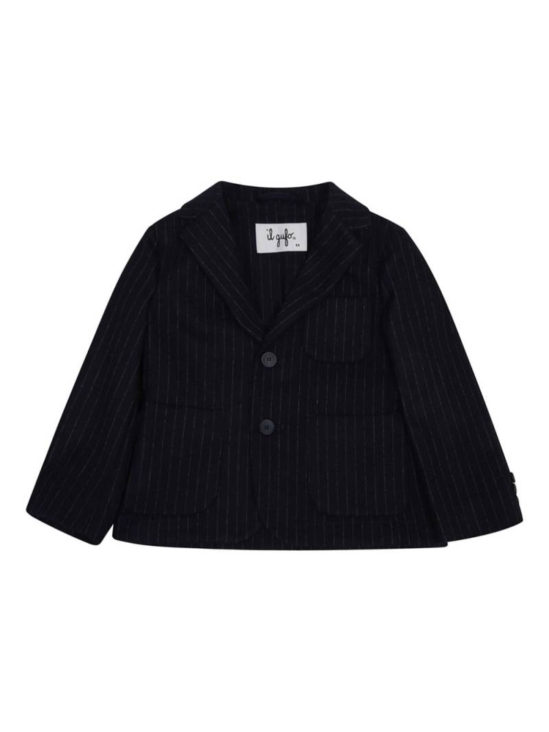 Il Gufo pinstriped single-breasted blazer - Blue von Il Gufo