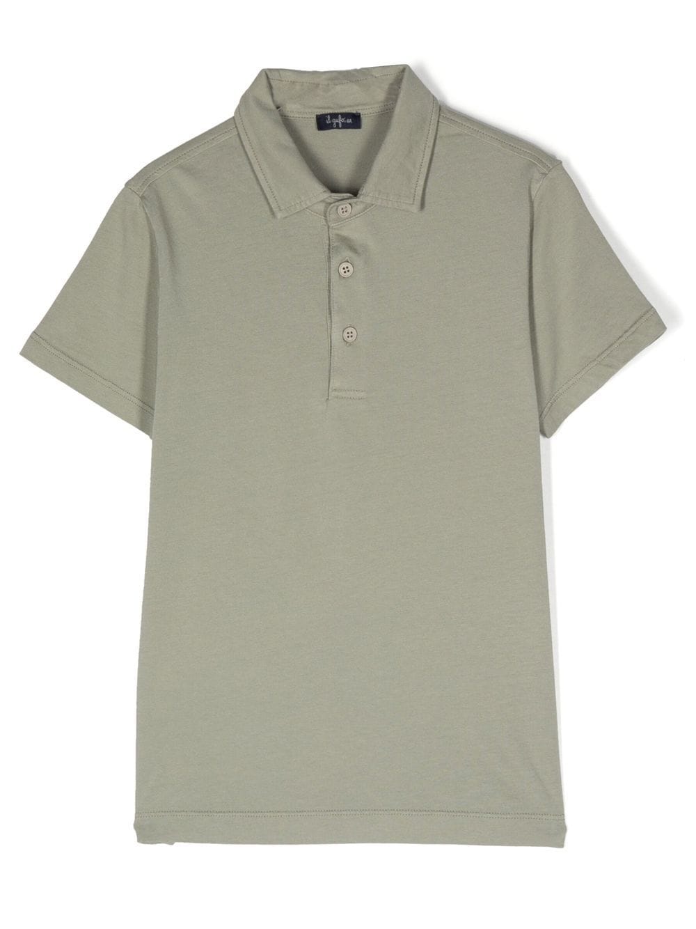 Il Gufo plain short-sleeved polo shirt - Green von Il Gufo