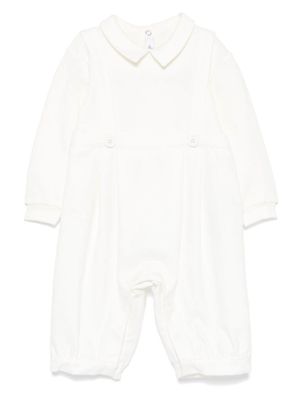 Il Gufo pleat-detail romper - White von Il Gufo