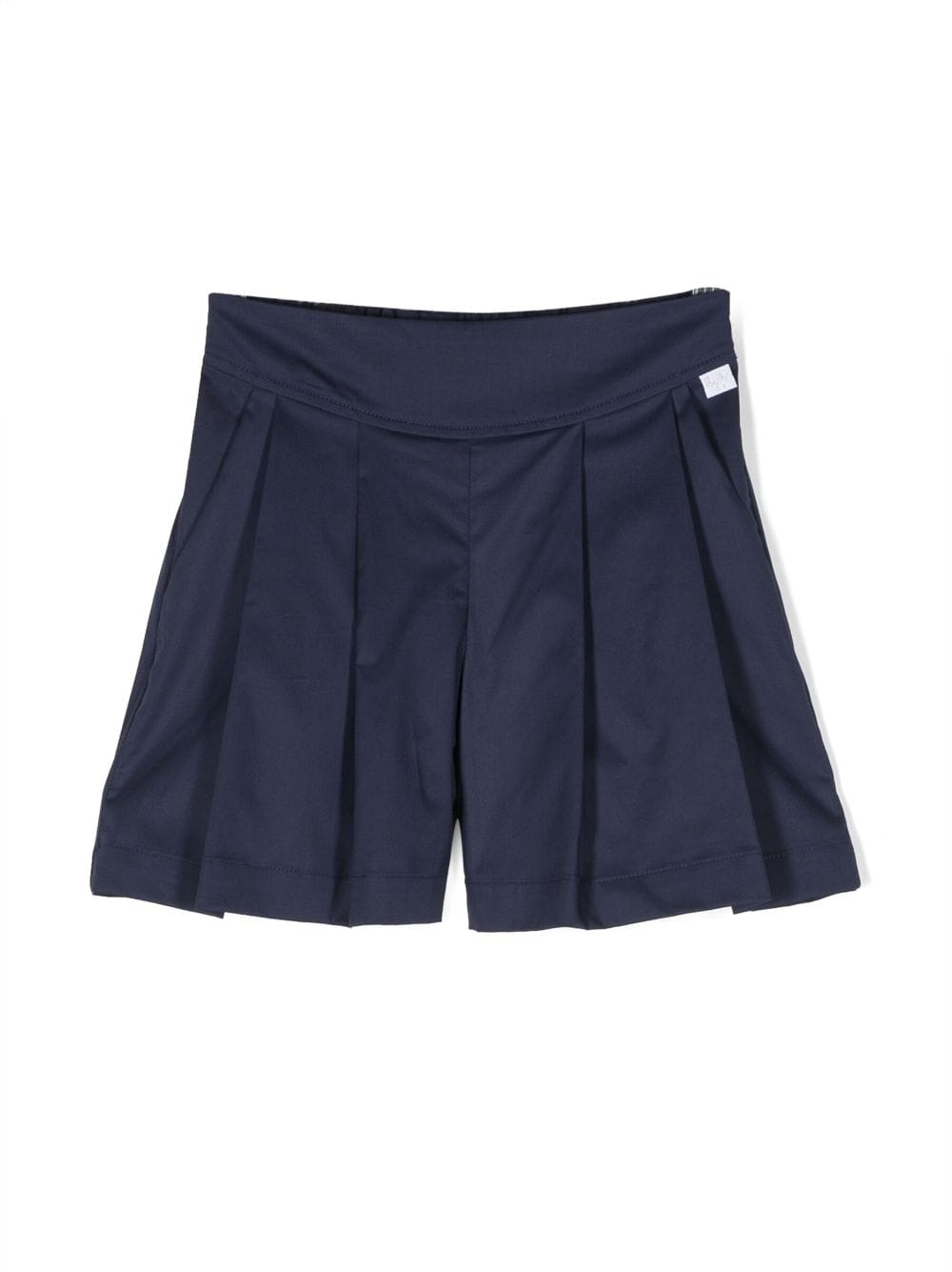 Il Gufo pleated stretch-cotton shorts - Blue von Il Gufo