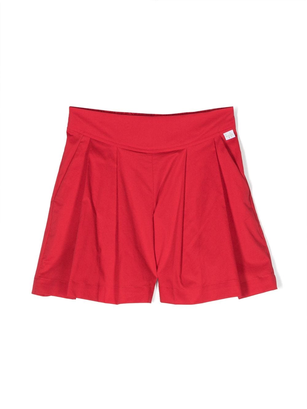 Il Gufo pleated stretch-cotton shorts - Red von Il Gufo